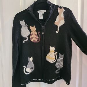 Vintage Coldwater Creek cat sweater